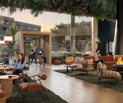 Vision image of lobby area.