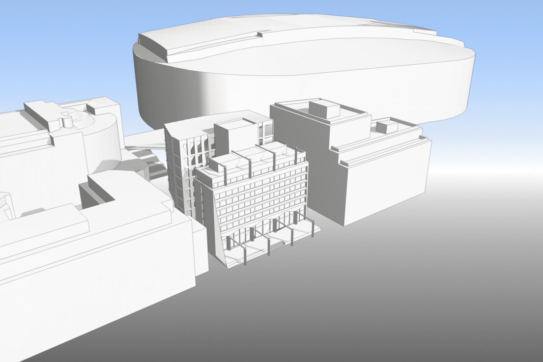 Architects drawing of a property.