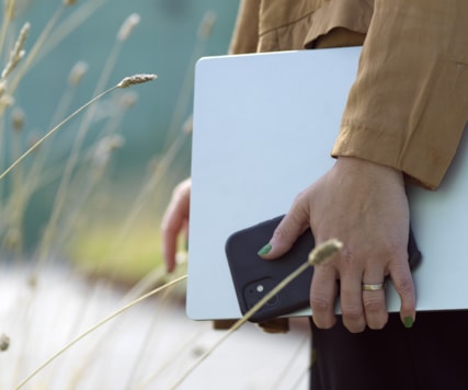 Person with ipad