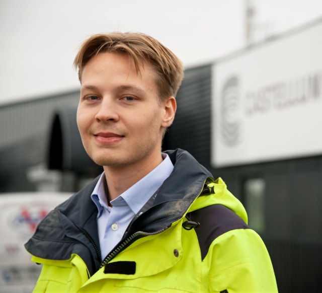 Portrait of Max Andskär, intern at Castellum.