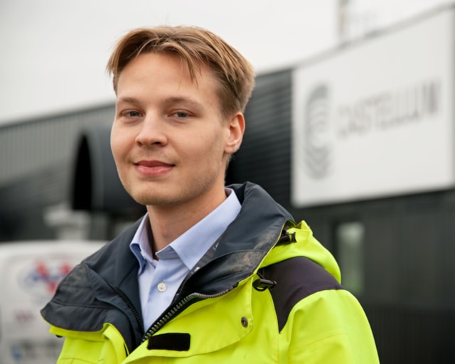 Portrait of Max Andskär, intern at Castellum.