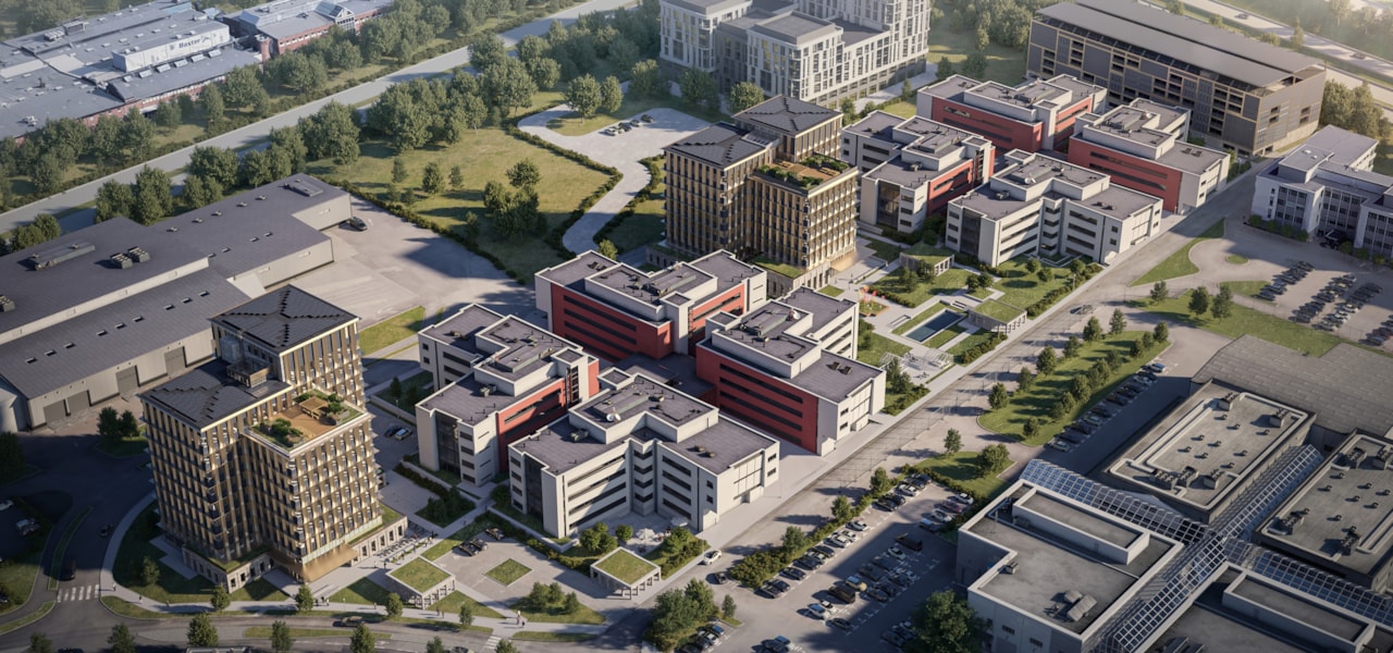 Vision image over the area.