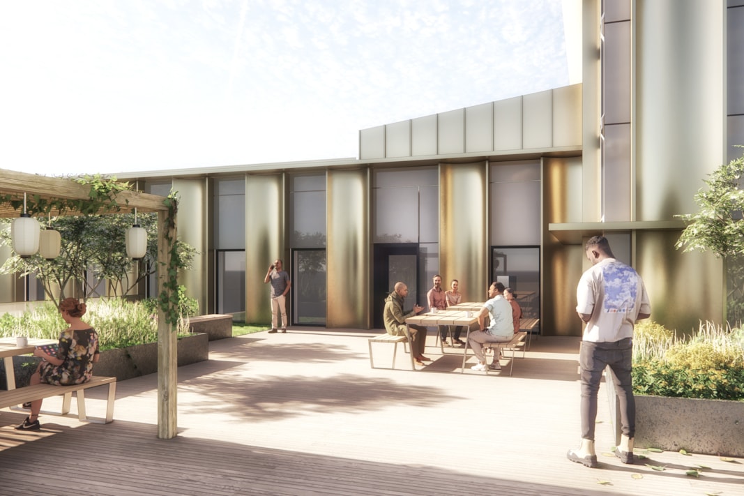 Vision image of the roof terrace.