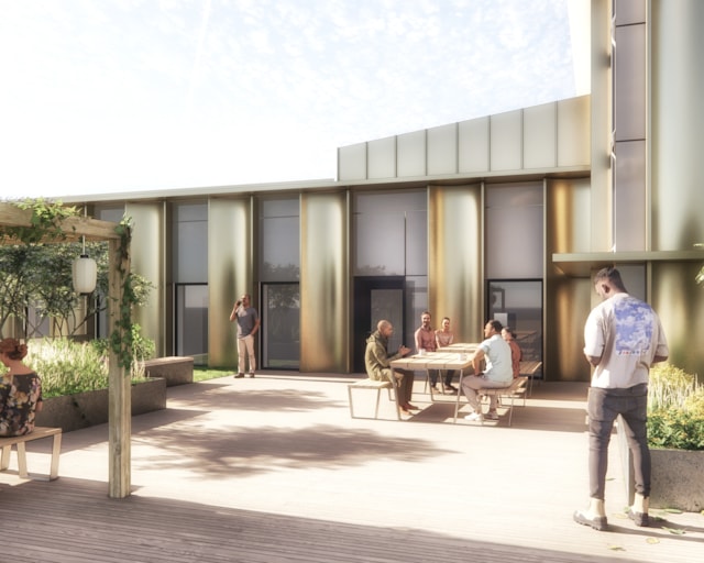 Vision image of the roof terrace.