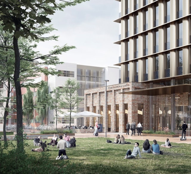 Vision image of the property and park area.